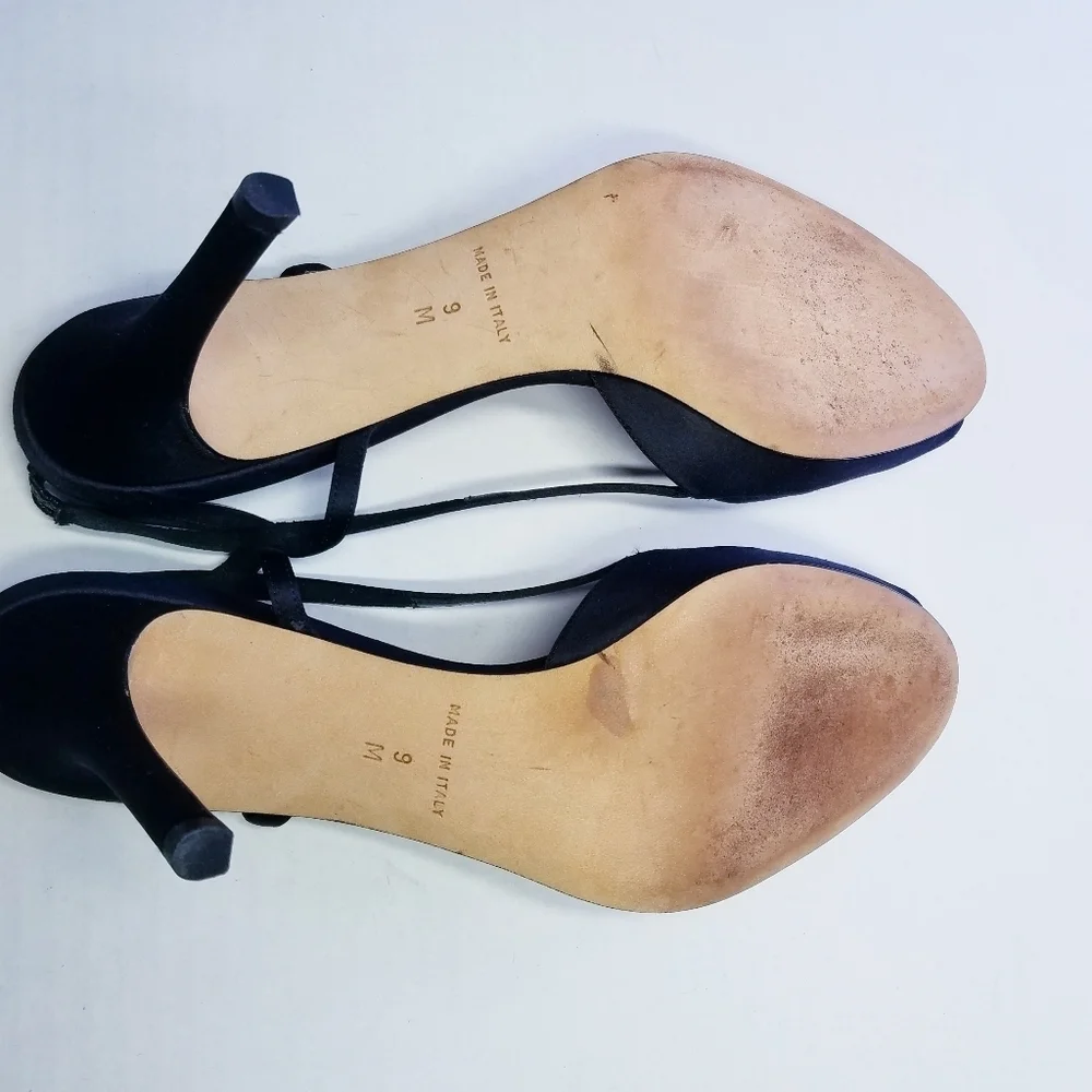 🌸 Kate Spade | Black Strap Heel Sandals, size 9,‎ Black